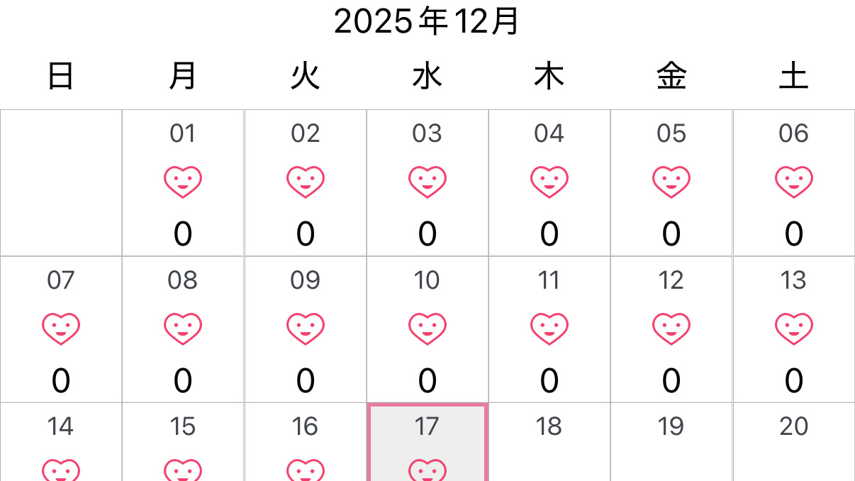 断酒記録2025年12月